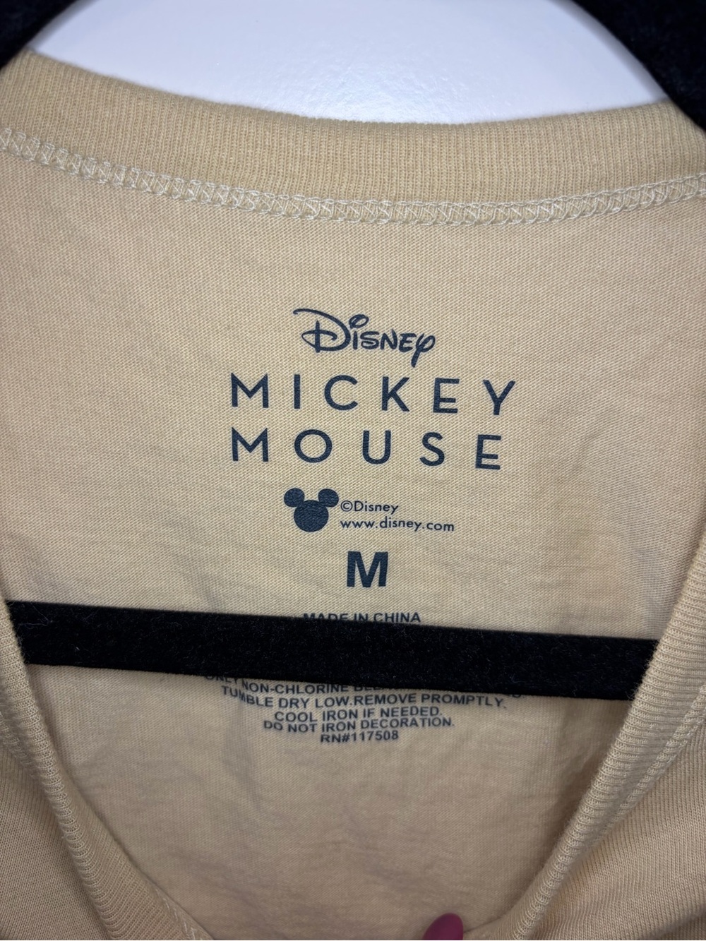 Mickey Mouse Beige Crop Tee - - Picture 4 of 7